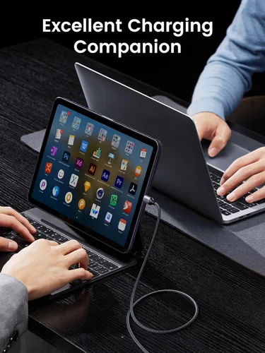 Miniatura 7 de UGREEN Cable USB C a USB C de 6 pies, 60 W, paquete de 2 cables USB C de nailon trenzado tipo C para iPhone 17/16, Galaxy S25/S24/S23, Pixel 10/9