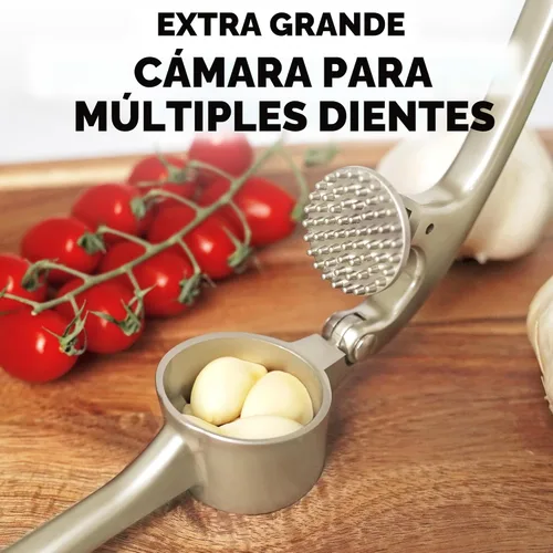 Miniatura 3 de Zulay Kitchen - Juego grande de prensa de ajo, cuenco más grande, acero inoxidable, a prueba de óxido, para lavavajillas, pica y exprime, limpieza