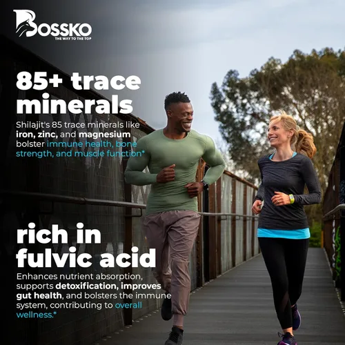 Miniatura 7 de Gomitas Shilajit puras del Himalaya de 3200 mg orgánicas para hombres y mujeres con probióticos y magnesio, Ashwagnadha Chaga, cúrcuma, ácido