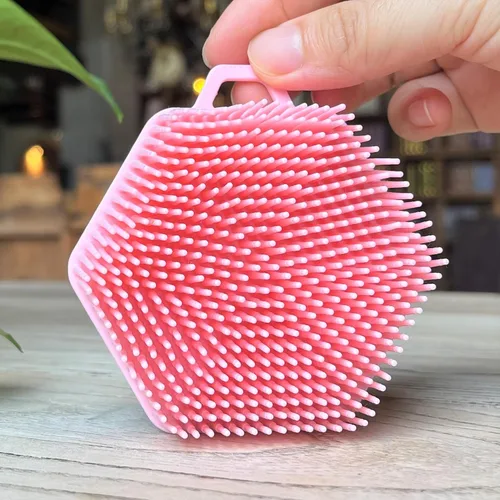 Miniatura 3 de Cepillo sensorial prémium para niños o autismo, limpiador corporal de silicona suave, cepillos sensoriales 2 en 1 para terapia ocupacional, esponja