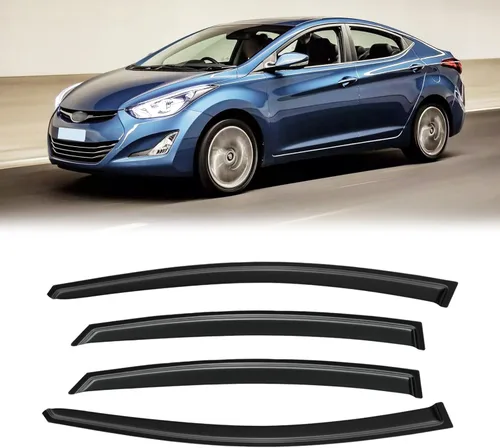 Miniatura 16 de Visera de ventana para Honda Civic 2022-2025, protectores de lluvia de canal exterior, escudos, deflector de ventilación, sombra, viento, humo