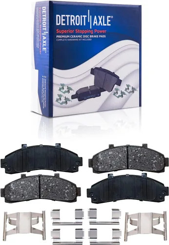Miniatura 63 de Detroit Axle - Pastillas de freno traseras para Honda Odyssey 2011-2017 Pilot 2007-2013 MDX 2010-2013 ZDX 2010-2013 Pastillas de freno de cerámica