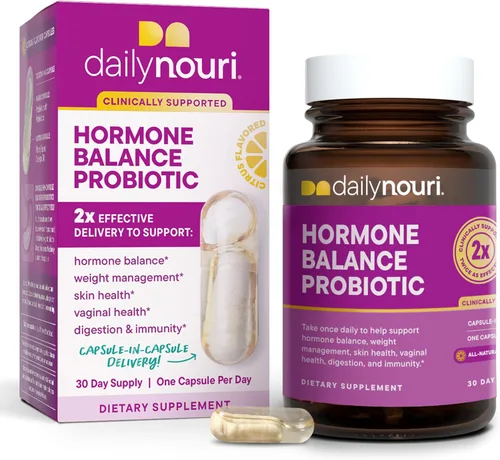 Miniatura 8 de DAILYNOURI Probiótico de equilibrio hormonal para mujeres Apoya estrógeno saludable, SPM, SOP, perimenopausia, pH vaginal, levadura, salud