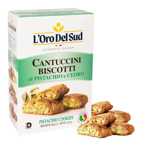 Miniatura 8 de L'Oro Del Sud Galletas de arándano Biscotti de 6.3 oz (180 g), galletas italianas Cantuccini d'Abruzzo, hechas con arándano real, sin OMG, producto