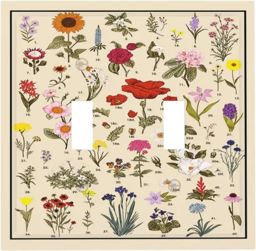 Miniatura 223 de Placa de cubierta de tomacorriente con diseño de mariposa, placas decorativas de pared, 1 gang, cubiertas de enchufes eléctricos, placa frontal Arte