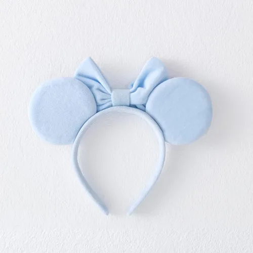 Miniatura 3 de KARETT Diadema con Orejas de Ratón de Lentejuelas con Lazo de Brillantina, Decoración de Fiesta de Princesa para Niñas y Mujeres Azul cielo