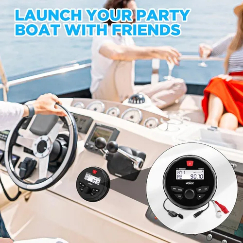 Miniatura 7 de Radio marina marina estéreo Bluetooth barco estéreo estilo redondo sistema de barco radio