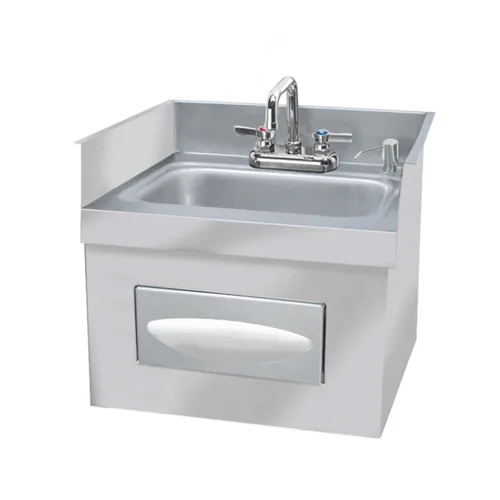 Krowne HS-74 Royal 1800 Series Fregadero de Mano, Encimera Instalado, 18.8 in x 17.1 in OA, 10.0 in de ancho x 14.0 in de adelante hacia atrás x 5.0