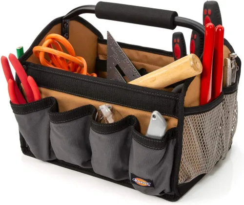 Miniatura 3 de Dickies Organizador de bolsas de herramientas de lona duradera de 12 pulgadas, 12 bolsillos exteriores, 16 trabillas para herramientas