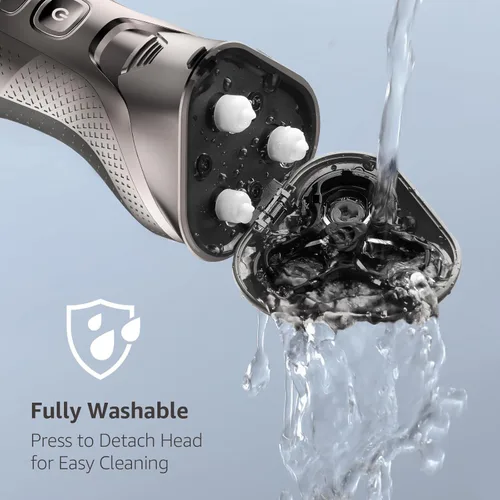 Miniatura 4 de Rategist Afeitadora Eléctrica Inalámbrica para Hombre: Afeitadora 3 en 1 para Barba/Nariz/Patillas - Kit de Viaje Impermeable IPX7 - Velocidad Turbo