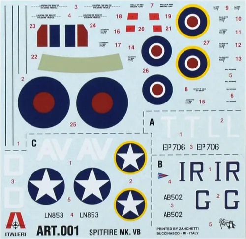 Miniatura 3 de Italeri Modelos Supermarine Spitfire MK.VB Kit