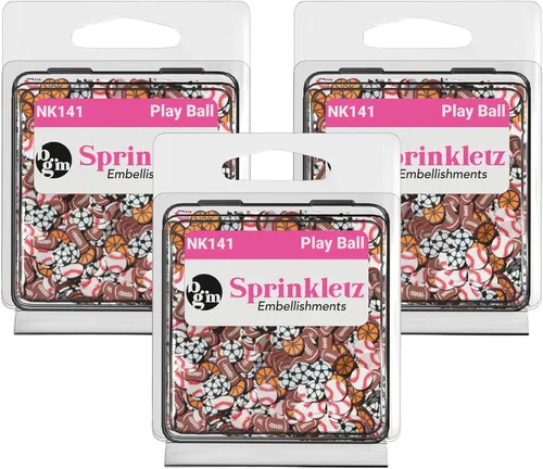 Buttons Galore Sprinkletz - Piezas de arcilla polimérica para bricolaje, adornos de manualidades, 1.500 onzas, primavera y verano (pelota de juego)