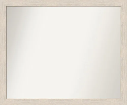 Miniatura 80 de Amanti Art Espejo de baño blanco para sobre el fregadero, 30 x 35 pulgadas, espejo de tocador rectangular estrecho de Eva de oro blanco, marco