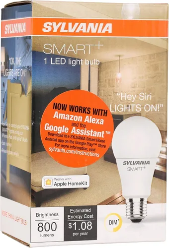 Miniatura 3 de LEDVANCE Sylvania Smart+ Bluetooth - Bombilla LED A19 blanca suave, compatible con Alexa, Apple HomeKit y Google Assistant, 1 paquete