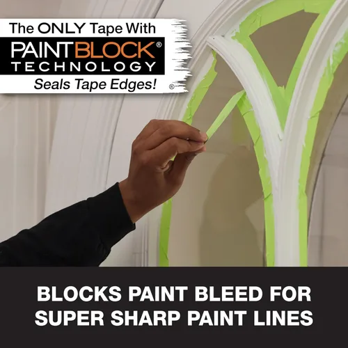 Miniatura 4 de FrogTape Advanced Painters - Cinta adhesiva multisuperficie de 1.5 pulgadas de ancho (1.41 pulgadas x 45 yardas) con bloque de pintura, se adapta a