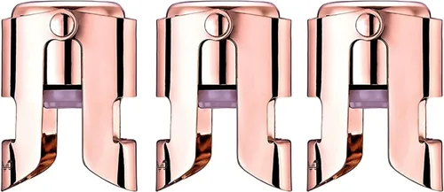 Miniatura 7 de OWO Tapones para botellas de champán de acero inoxidable, corcho de champán reutilizable y tapón ahorrador, Prosecco a prueba de fugas y tapón