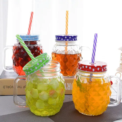 Miniatura 3 de JANYUN 40 piezas de pajitas reutilizables sin BPA de 9" con impresión colorida, pajitas de plástico duro con rayas para tarro de masón, vaso, uso