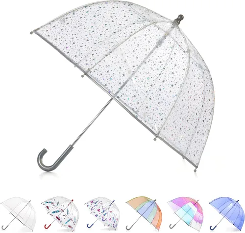Miniatura 22 de Totes- Paraguas de burbujas transparente para niños con mango de fácil agarre), 2236N53