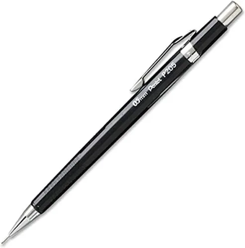 Miniatura 2 de Pentel Sharp Lápiz mecánico de 0.5 mm, paquete de 5 lápices mecánicos negros