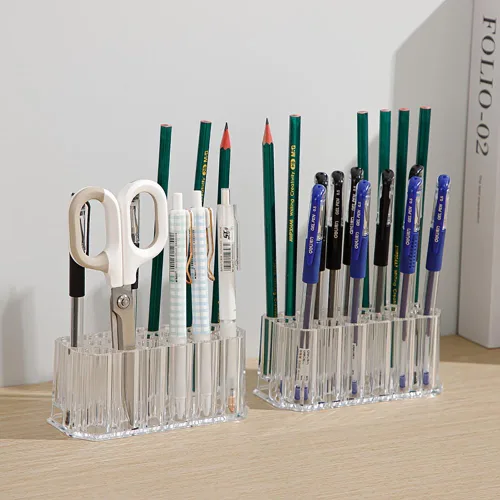 Miniatura 6 de Organizador acrílico para brochas de maquillaje, delineador de ojos, delineador de labios, organizador de lápices transparente, estuche