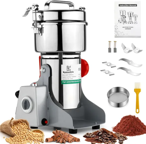Molinillo eléctrico de grano - Molinillo de granos de alto rendimiento, 28.22 oz, 110 V, 3000 W, adecuado para cocina, hogar, uso comercial de