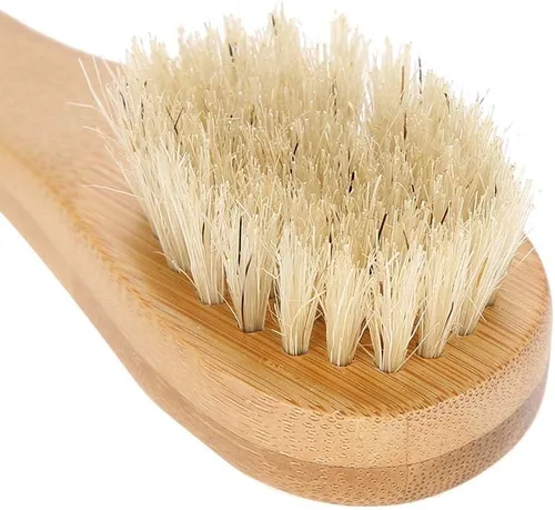 Miniatura 7 de Cepillo de limpieza facial, cepillo de limpieza de cara de mango de madera Cepillo manual de exfoliación para cuidado de piel