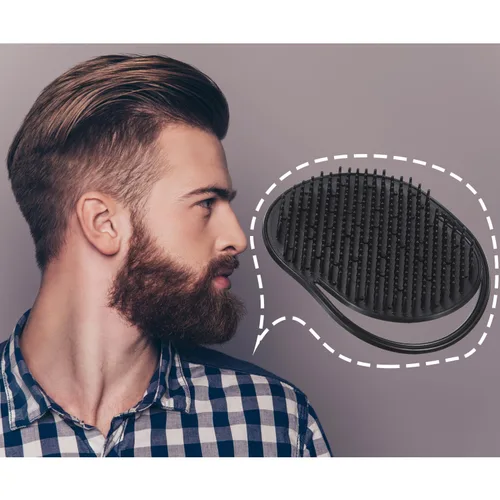Miniatura 3 de BBTO Peines de palma de bolsillo suaves y portátiles, champú, peine, masajeador de pelo, cepillo de mano para hombres, mascotas, hogar, oficina