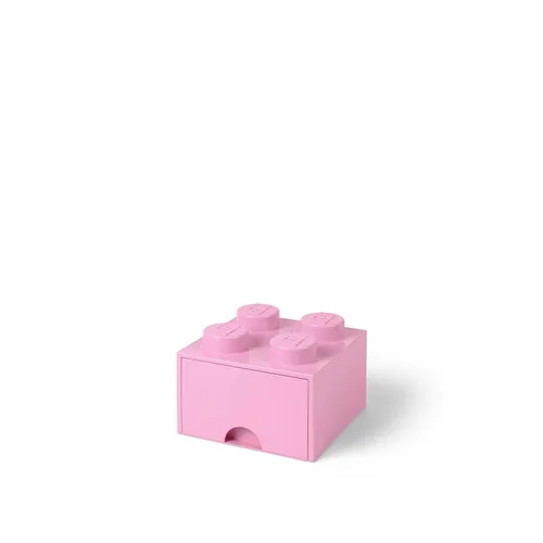 Miniatura 9 de Lego - Caja en forma de bloque tipo Lego, 4 perillas, 1 caja, apilable, caja de almacenamiento Azul real claro