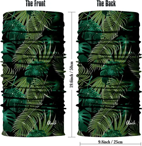 Miniatura 3 de Obacle Máscara Facial Sin Costuras Rave Bandana Hombres Mujeres para Protección contra Polvo Sol Viento Plátano hoja verde