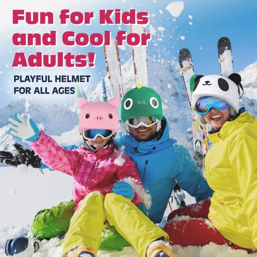 Miniatura 2 de Cubierta para Casco de Esquí YCONNECT, Adecuada para Cascos de Esquí, Snowboard, Patineta - Divertidos Regalos Graciosos para Niños y Adultos Verde