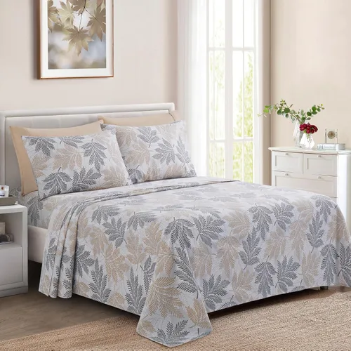 Miniatura 16 de Marina Decoration Ropa de cama ultra suave y sedosa con bolsillo profundo, rayón derivado de bambú para todas las estaciones, juego de sábanas de 6