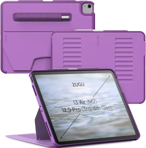 Miniatura 15 de Zugu Case Funda protectora delgada para iPad Air de 13 pulgadas M4 2026, M3 2025, M2 y 12.9 pulgadas (3ª/4ª generación), funda protectora delgada