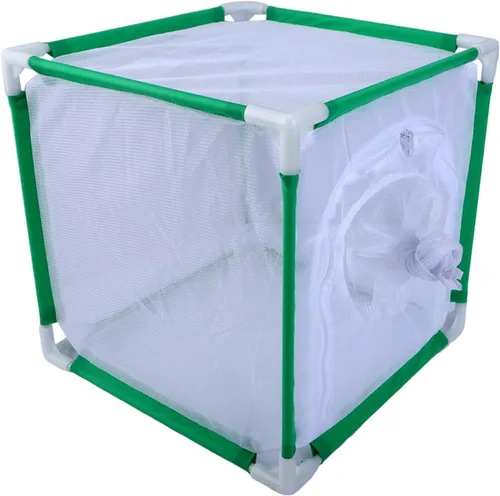 Jaula de hábitat de mariposa, cubierta de protección de terrario de mariposa, multiuso, jaula de malla ornamental para patio trasero de granja, verde