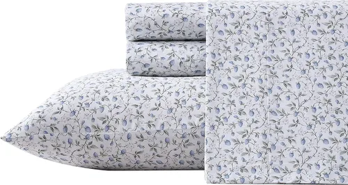 Miniatura 31 de Laura Ashley - Juego de sábanas King, sábans de cama extremadamente suaves con una sensación ligera y naturalmente sedosa de algodón satinado - Musa