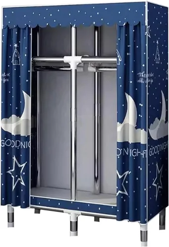Miniatura 8 de large closets Portable Wardrobe Closet Thick Metal Frame Closets for Bedroom Cloth Wardrobe Closet for Bedroom Hanging Clothes Closet Space-saving
