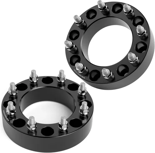 Miniatura 10 de Espaciadores de rueda KSP 6X5.5 para Silverado Sierra, 1.5" (38 mm) Espaciadores forjados reales con 78.1 mm de perforación de buje M14x1.5 Tacos