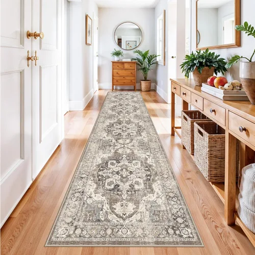 Miniatura 46 de YOUFORTONG Alfombras Corredoras de 2x10 para Pasillos, Alfombra de Cocina Suave, Alfombra Corredera Antideslizante con Respaldo de Goma para Baño
