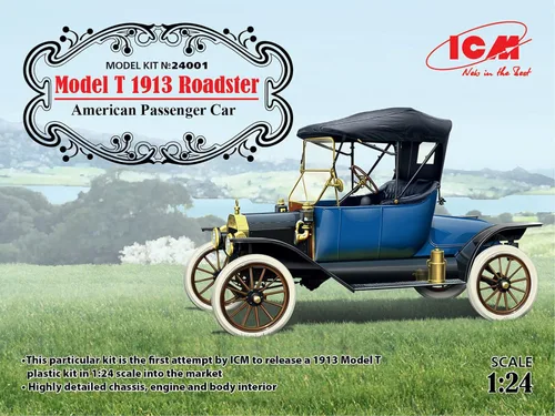Miniatura 7 de ICM ICM24001 Ford 1:24-Modelo T 1913 Roadster, Coche de pasajeros de EE. UU