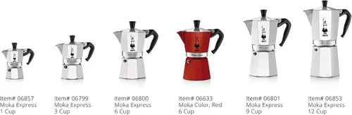 Miniatura 6 de Bialetti Express Moka Pot, 6 tazas y café, aluminio plateado