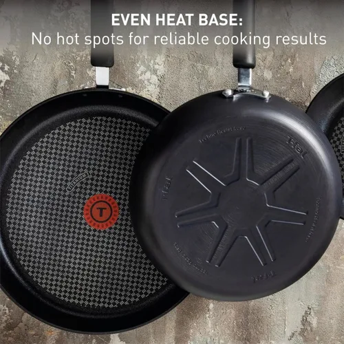 Miniatura 6 de T-Fal Ultimate - Sartén antiadherente de aluminio anodizado duro con tapa de 12 pulgadas, apta para horno y parrilla 400°F, tapa segura 350°F