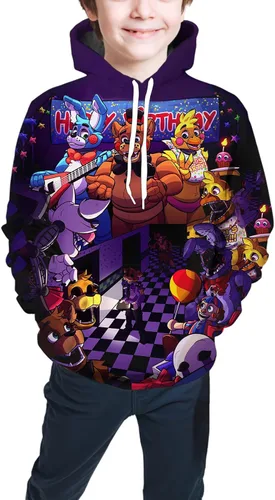 Miniatura 3 de BLYLUXU Boys and Girls Hoodie Teen 3D Printed Pullover Sweatshirt Kids Cartoon Game Sports Tops