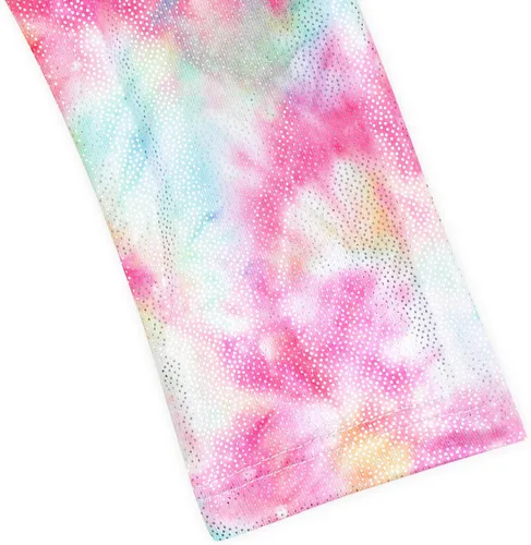 Miniatura 32 de HOZIY - Leotardos de manga larga para niñas, de gimnasia, para niños pequeños, trajes florales de unicornio, galaxia, arco iris, patrón de rayas