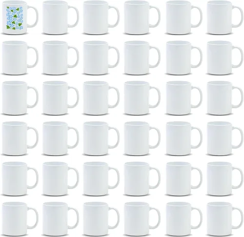 Miniatura 13 de Taza de sublimación cambiable de 11 onzas, 3 colores surtidos, negro, azul y rojo, empaquetada en caja blanca, caja de 6