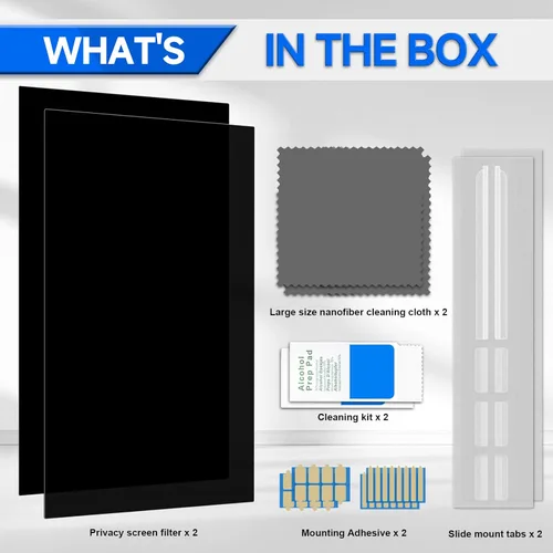 Miniatura 8 de ZOEGAA Pantalla de privacidad, pantalla de privacidad extraíble para monitor de computadora, antirreflejos y luz azul, compatible con HP Dell
