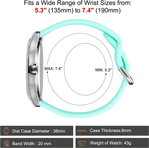 Miniatura 5 de Reloj de enfermera para enfermeras, médicos, profesionales médicos, estudiantes, hombres, mujeres, unisex, fácil de leer, esfera luminosa, reloj