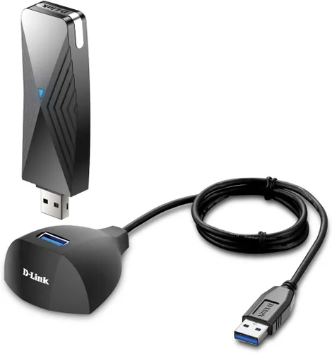 Miniatura 8 de D-Link Adaptador USB WiFi de doble banda AC1300 inalámbrico para Internet para PC de escritorio, portátil, juegos, MU-MIMO, compatible con Windows