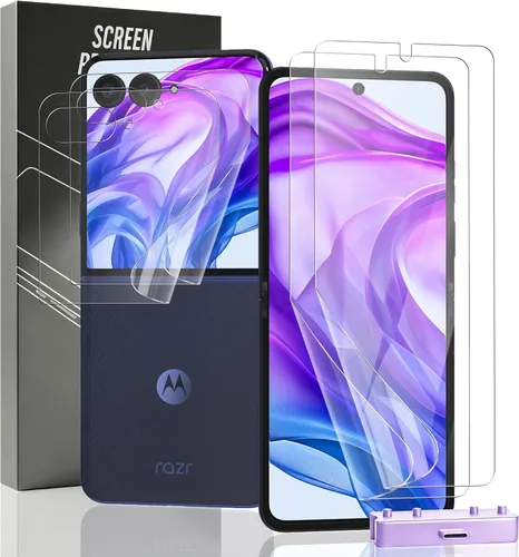 Miniatura 64 de Paquete de 3+2 protectores de pantalla de vidrio templado para teléfono (2a) / (2a) Plus con protector de lente de cámara, dureza 9H, película