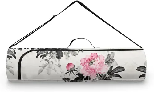 Miniatura 29 de Bolsa para esterilla de yoga para mujeres y hombres, con cremallera completa, bolsa de transporte para esterilla de yoga para clase de entrenamiento
