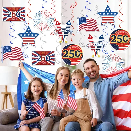 Miniatura 2 de 6 7 Birthday Hanging Swirl Decorations, 30Pcs Six Seven Party Ceiling Streamers for 6 7 Meme Ice Cream Birthday Party Supplies