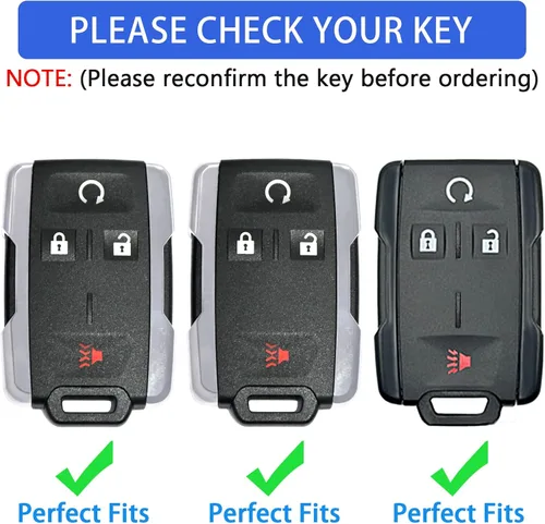 Miniatura 3 de XIYANG TRADE funda para llavero de Chevy con llavero, carcasa de llave de TPU con protección completa compatible con llave remota GMC Chevy Colorado